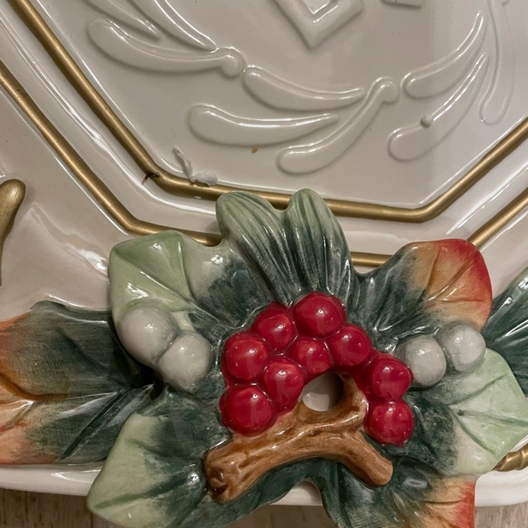 Fitz And Floyd Winter Wonderland Server Set // Christmas decor - Picture 5 of 10